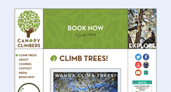 Desktop Screenshot of canopyclimbers.com